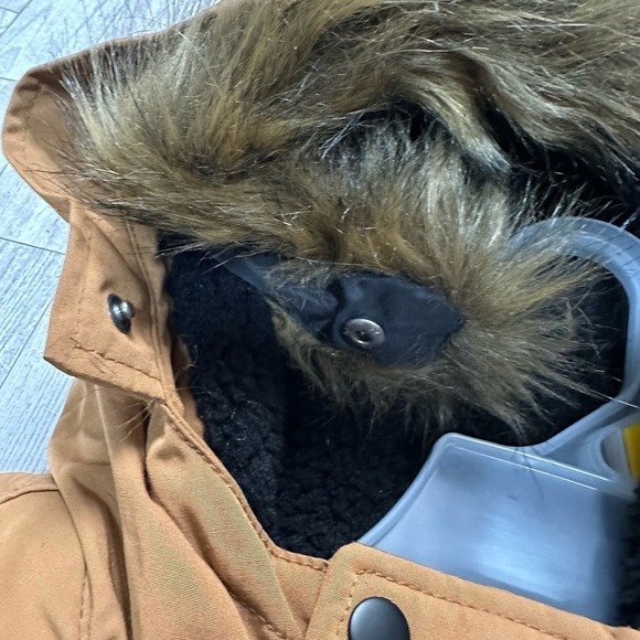 Swiss Tech | Youth Shell Winter Parka Jacket | Size Large | Tan - Picture 5 of 13